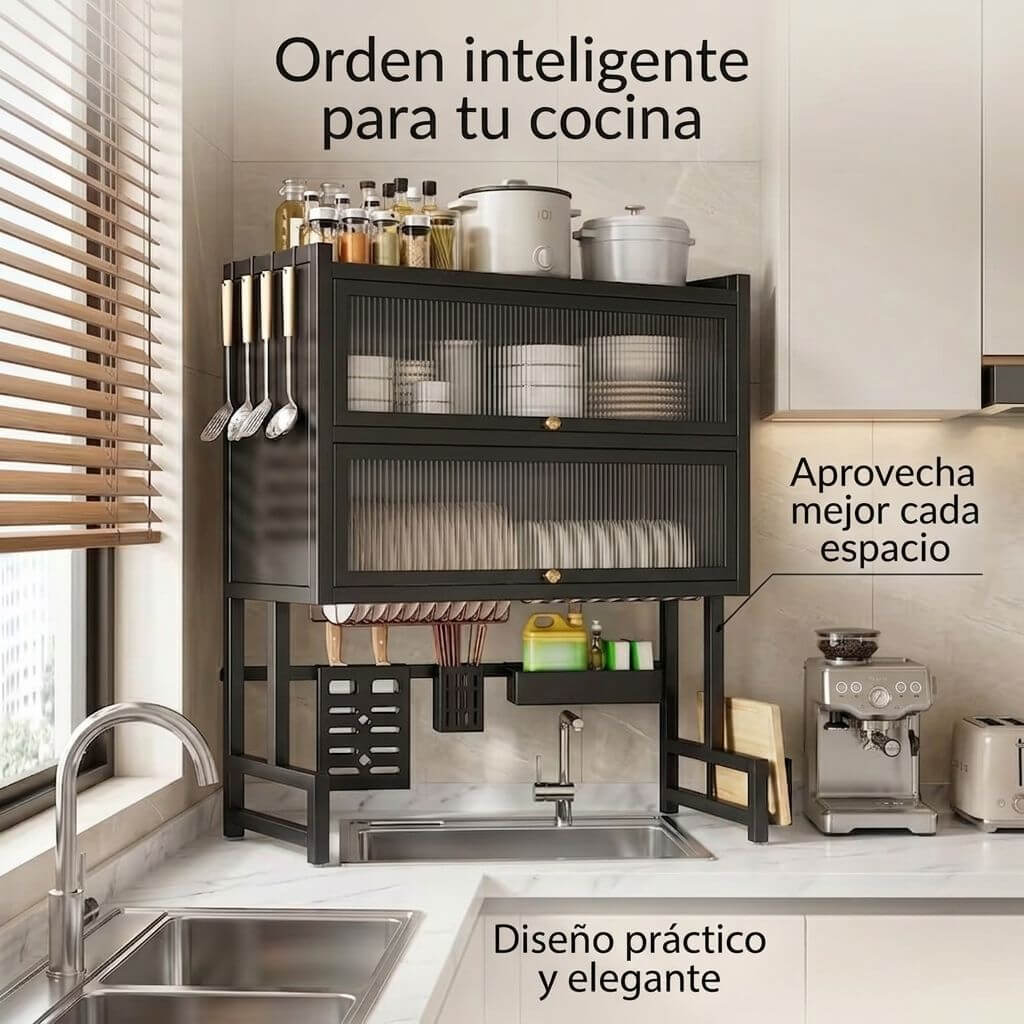 Escurridor de Platos Doble Cajonera 65 cm | Orden y Estilo para tu Cocina