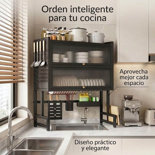 Escurridor de Platos Doble Cajonera 65 cm | Orden y Estilo para tu Cocina